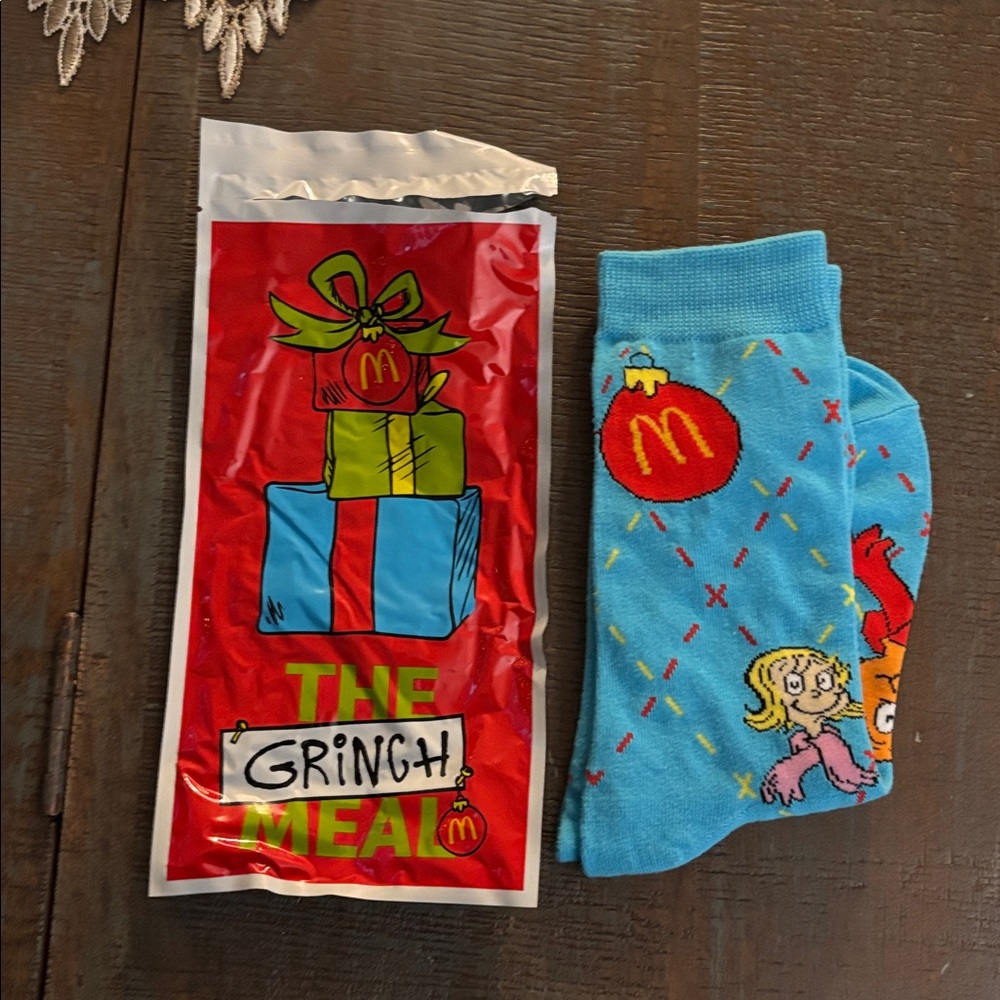 McDonald's Blue Fun Character Socks NEVER WORN